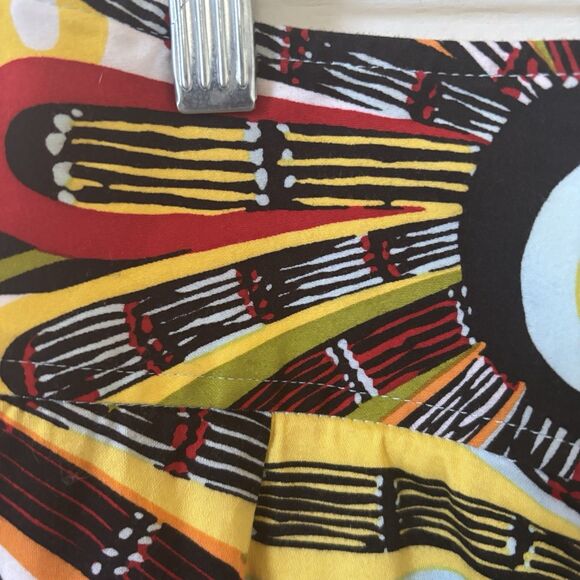 Vintage Y2K Mini Skirt Size 6 Maximalist Art to Wear Abstract‎ Whimsical Floral - Picture 6 of 12